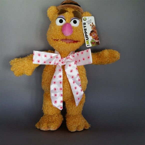 Muppets Fozzie Bear Plush Beanbag Doll Disney Stuffed Animal